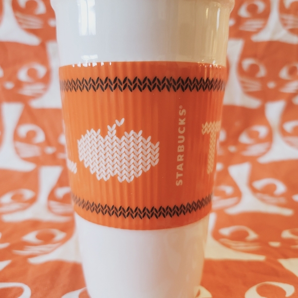 Starbucks Team Pumpkin Spice Latte travel ceramic mug. Perfect shape 2016 10oz - Picture 4 of 9